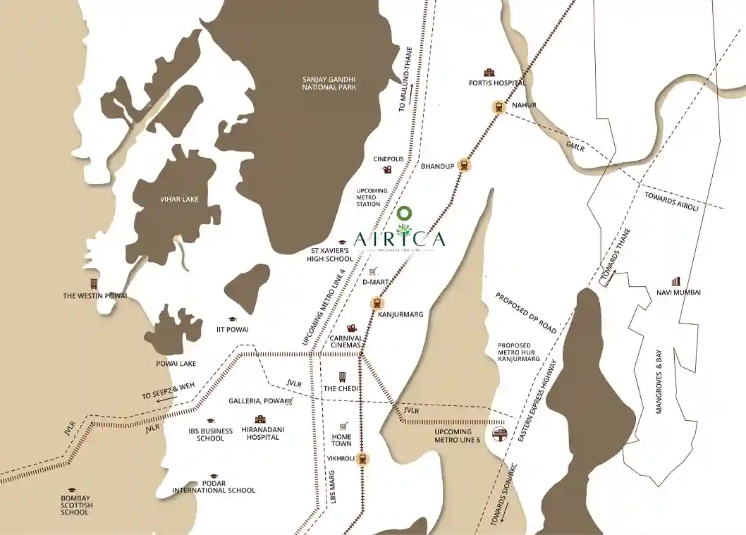 Adani Airica location map